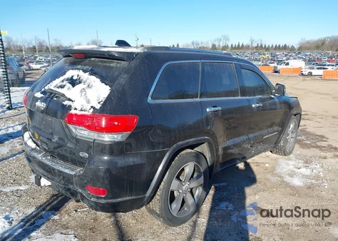 2014 Jeep Grand Cherokee Overland z USA, uszkodzony, nr VIN 1C4RJFCG3EC241606